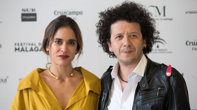 Rubén Mendoza y Carolina Rodríguez, en la presentación de la película