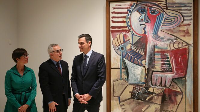 Pedro Sánchez visita el Museo Picasso en Málaga