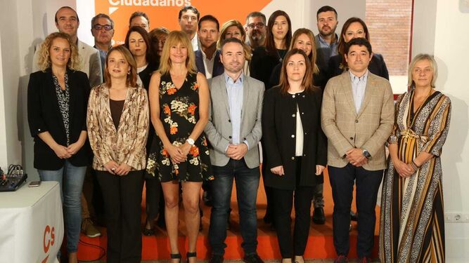 Candidatos de Ciudadanos Málaga para las elecciones generales del 28 de abril.