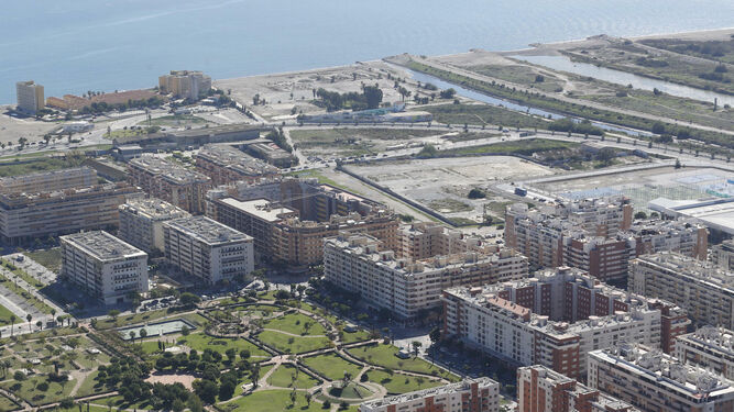 Vista del suelo seleccionado para la llegada de la UCAM a Málaga.