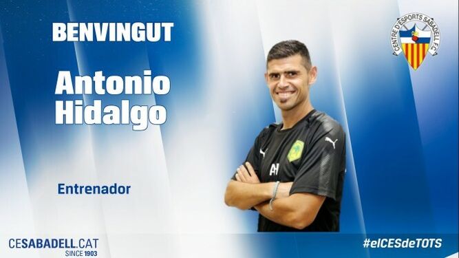 Antonio Hidalgo, nuevo entrenador del Sabadell.