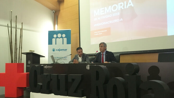Samuel Linares y Luis Utrilla, en la presentación del balance anual de 2018