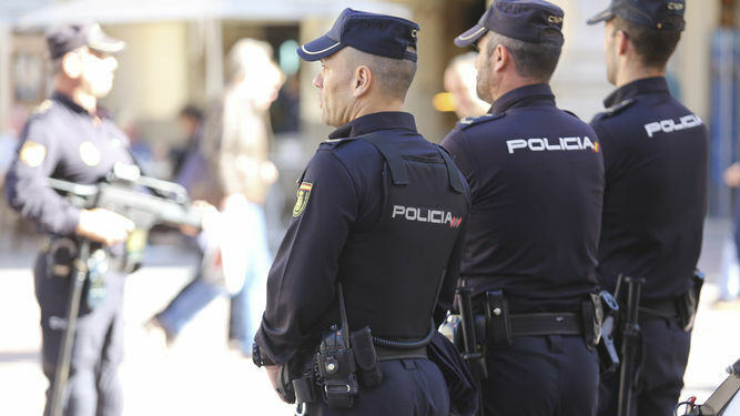 Agentes de la Policía Nacional de Málaga.
