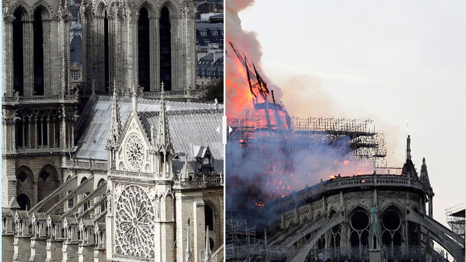 Notre Dame: el antes y el después de las llamas