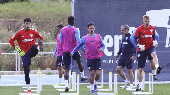 Las imágenes del entrenamiento del Málaga CF