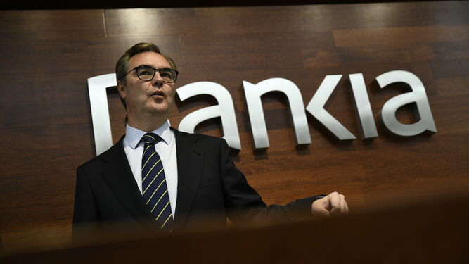 José Sevilla, consejero delegado de Bankia, hoy en la presentación de resultados.