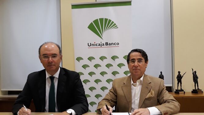 Unicaja Banco renueva su colaboración con Apymer para apoyar a empresarios de Ronda y Campillos.
