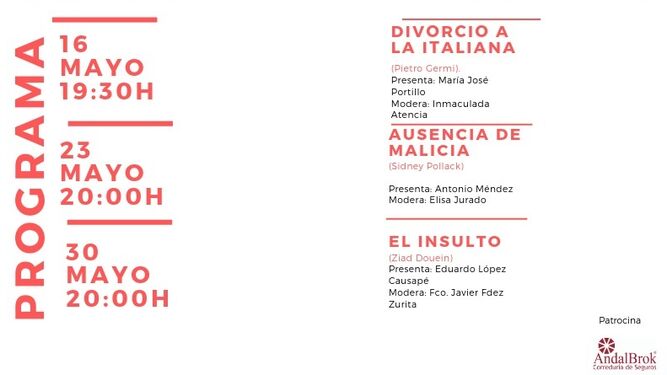Nueva edición del Ciclo de Cine y Derecho del Colegio de Abogados de Málaga.
