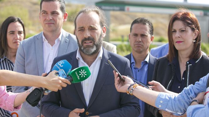 El candidato de Ciudadanos en Málaga, Juan Cassá, en declaraciones a los medios.