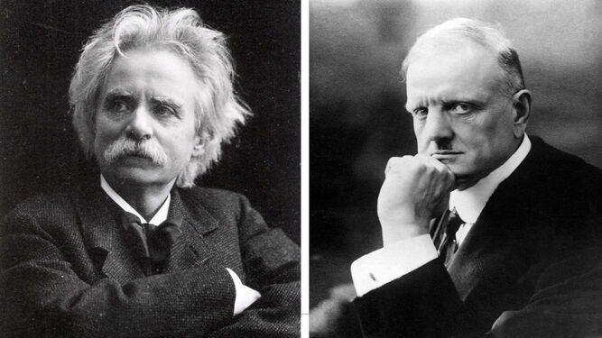 Edvard Grieg y Jean Sibelius, los dos compositores nórdicos más célebres