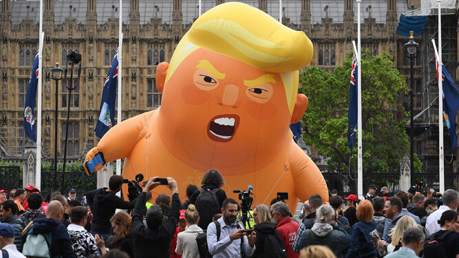 La nueva versión del globo 'Baby Trump'.