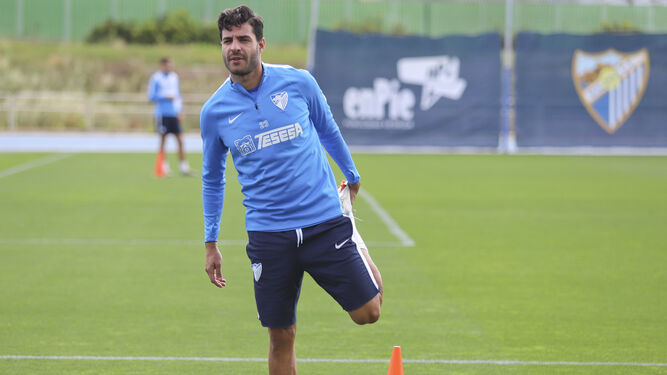 Miguel Torres, en un entrenamiento.