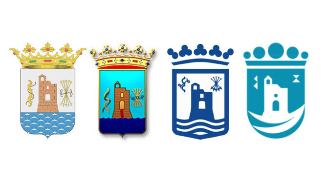 Evolución del escudo de Marbella.