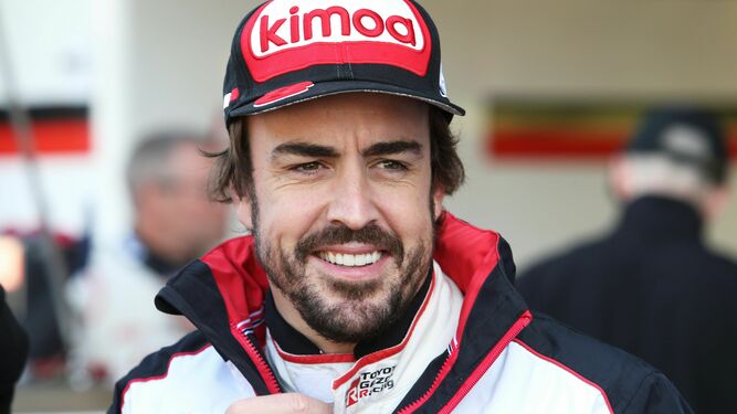Alonso, del equipo Toyota Gazoo Racing, en el circuito belga de Spa