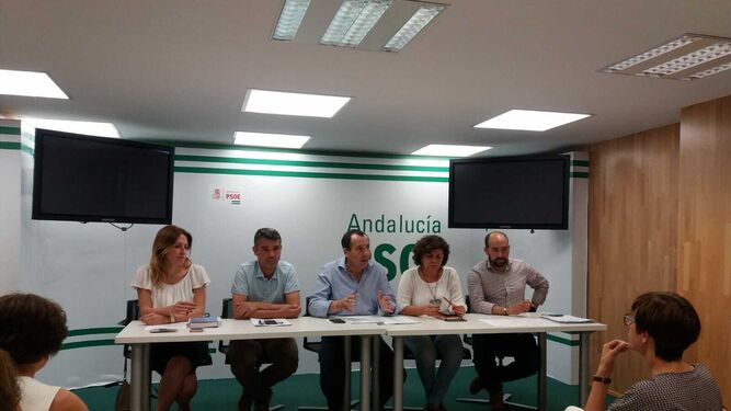 La reunión de la comisión ejecutiva provincial del PSOE en Málaga