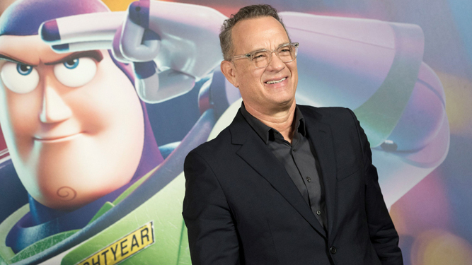 Tom Hanks, durante la presentación de 'Toy Story 4' el pasado miércoles en Barcelona.