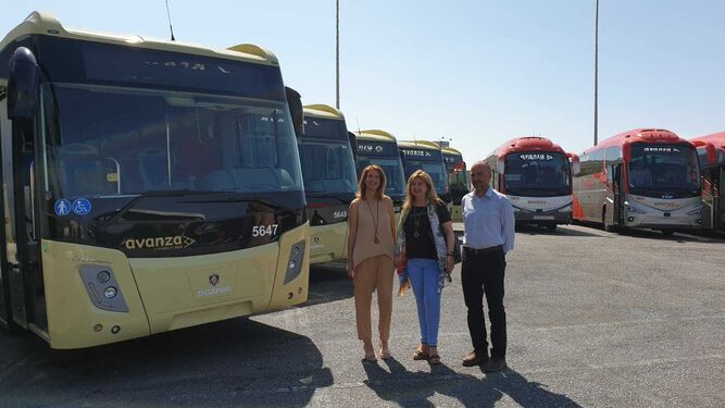 Presentación de los nuevos autobuses del Consorcio de Transportes de Málaga.