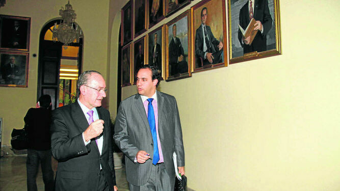 El alcalde y Díaz Guirado, en una imagen de archivo