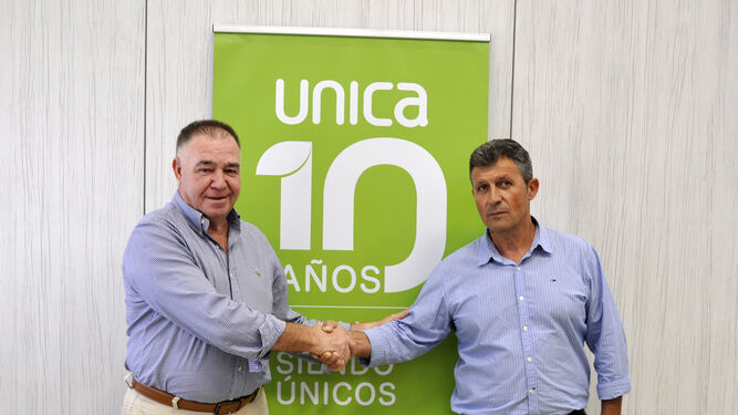 Los presidentes de Unica Group y Copisi, José Martínez Portero y Rosendo Pozo, respectivamente.