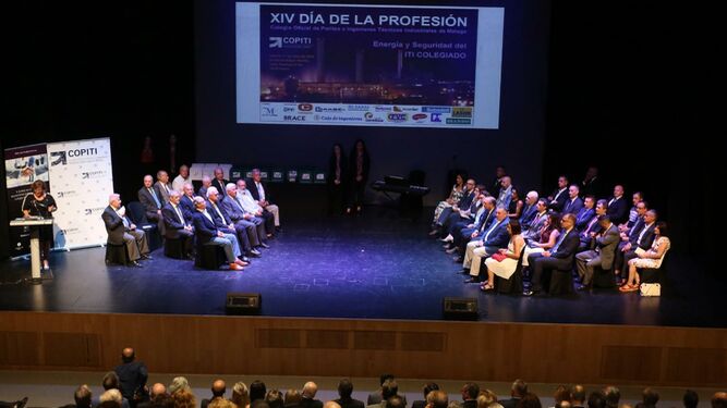 Celebración del Día de la Profesión del Colegio Oficial de Peritos e Ingenieros Técnicos Industriales de Málaga.