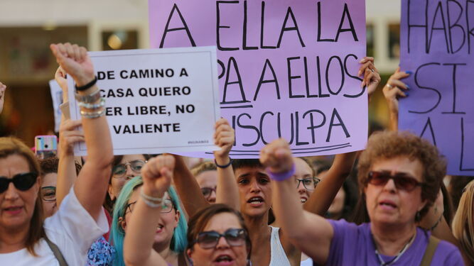 Una de las últimas protestas en Málaga contra las agresiones sexuales