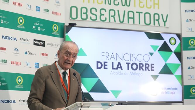 El alcalde de Málaga, Francisco de la Torre, inaugura el III Observatorio de las Nuevas Tecnologías