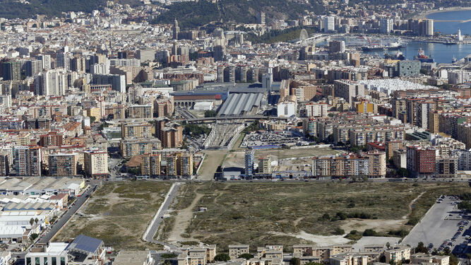 Vista aérea de Málaga