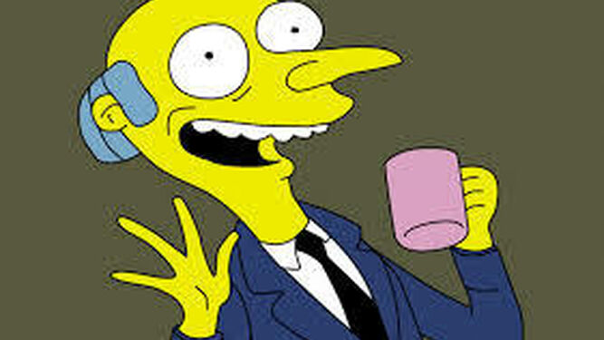 El señor Burns, personaje de 'Los Simpson'.