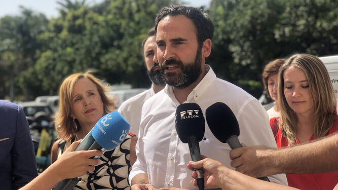 Daniel Pérez, portavoz del PSOE en el Ayuntamiento de Málaga.