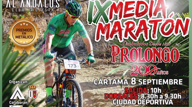 Cartel de la IX Media Maratón de Cártama.