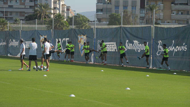 Las fotos del pen&uacute;ltimo entrenamiento del M&aacute;laga CF antes de jugar en Girona