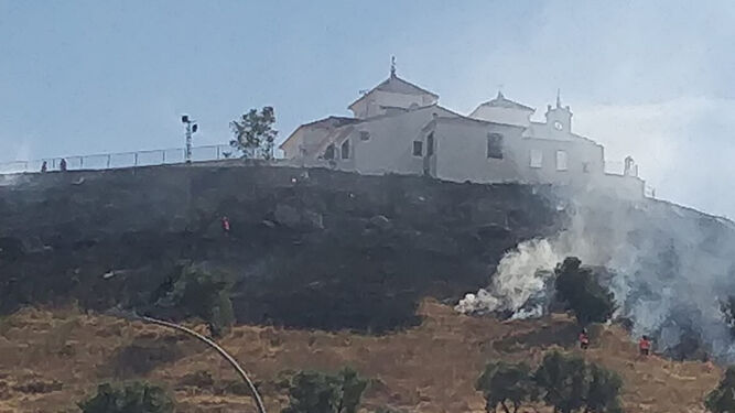 Incendios en los alrededores de la ermita de Veracruz
