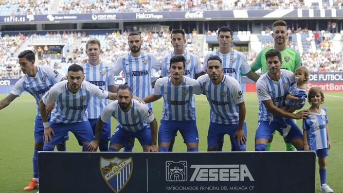El once del Málaga ante el Almería