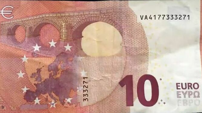 Este billete de 10 euros vale 3.000 euros