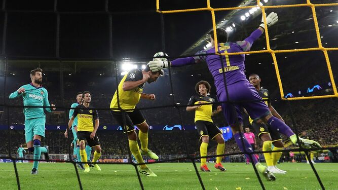 Las im&aacute;genes del Borussia Dortmund-Barcelona