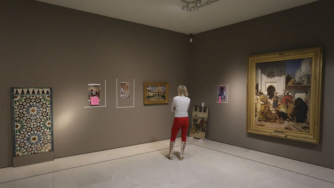 Fotos del montaje de la nueva exposici&oacute;n del Museo Carmen Thyssen