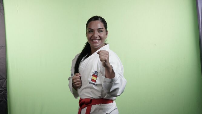 María Torres, karateka malagueña.