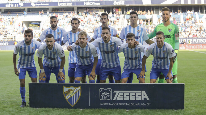 El once del Málaga CF ante el Cádiz