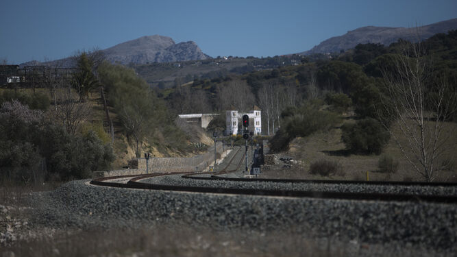 Imagen de archivo de la línea ferroviaria que une Bobadilla con Ronda.