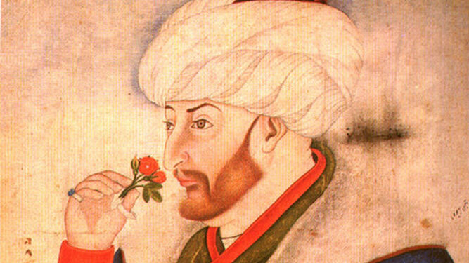 El sultán Mehmet II pintado por Bellini.