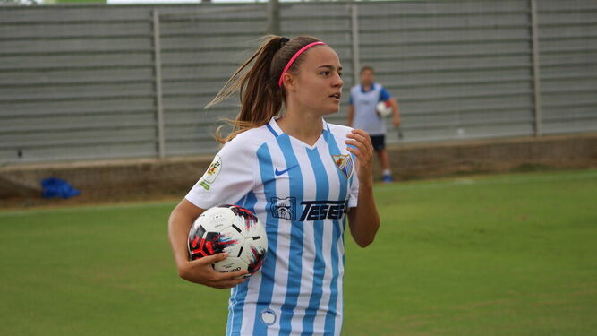 María Ruiz, durante un partido.