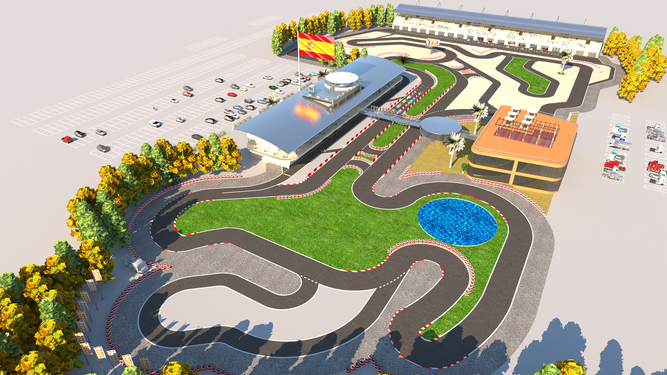 Circuito de karting proyectado por una empresa holandesa en Málaga.