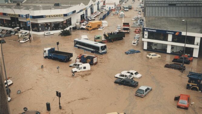 Las fotos de las inundaciones de 1989 en M&aacute;laga