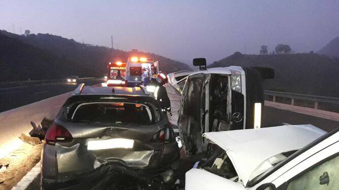 Uno de los últimos accidentes registrados en la provincia de Málaga