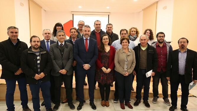 Representantes de la Diputación de Málaga