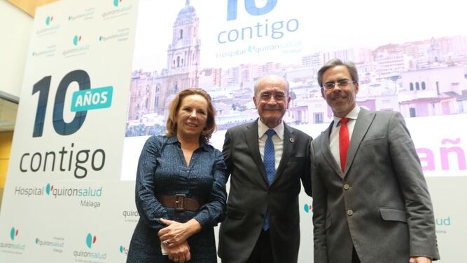 Acto institucional del décimo aniversario de Quirónsalud Málaga.