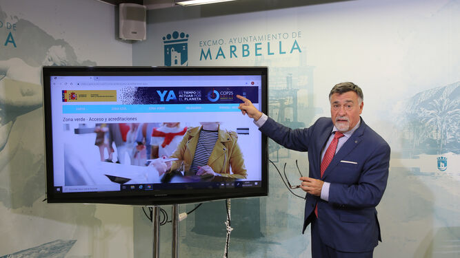 El asesor de Innovación, Baldomero León, representará a Marbella en la Cumbre del Clima.