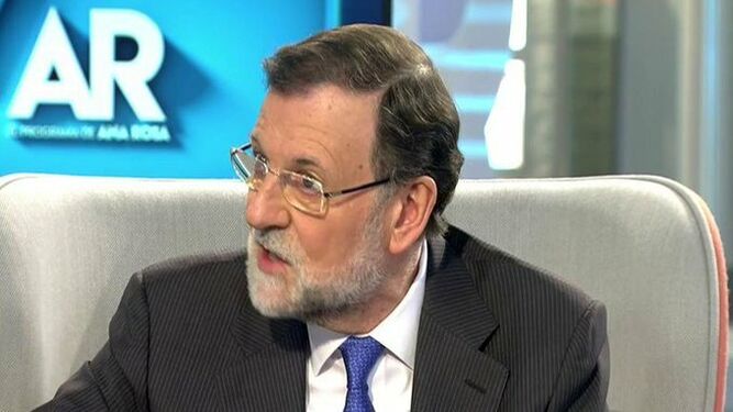 Mariano Rajoy durante la entrevista en 'El programa de AR'