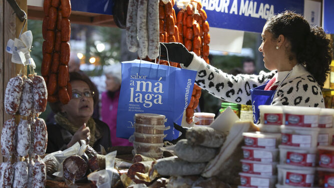 Uno de los puestos de la Gran Feria Sabor a Málaga el pasado año.