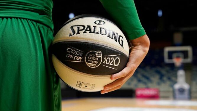 Imagen del balón oficial de la Copa del Rey de baloncesto Málaga 2020.